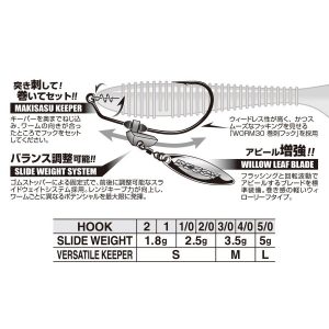 Decoy Worm 230G Maki Sasu Blade Gold 3